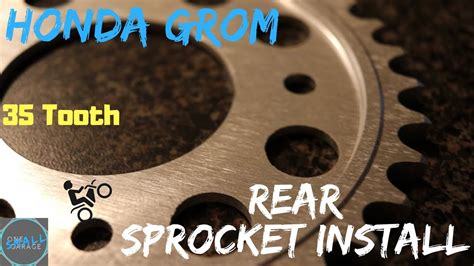 An extra gear means you now have five speeds to choose from, making longer rides easy. Rear Sprocket install on the Honda Grom - YouTube