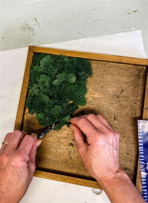 How To Make Diy Moss Wall Art Cottage On Bunker Hill