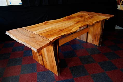 This alternative to solid wood can be used for dining, desks and other applications. PD White - Artisan Furniture: norway maple live edge dining table