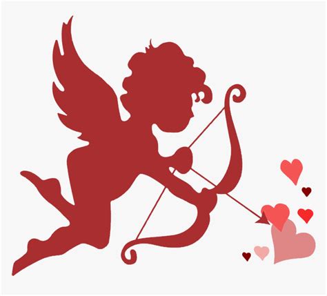 Cupid Bow Arrow Hearts Cupid Heart With Arrow Png Transparent Png