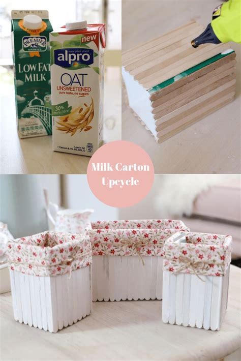 How To Upcycle A Milk Carton Into A Basket Caixas Artesanais