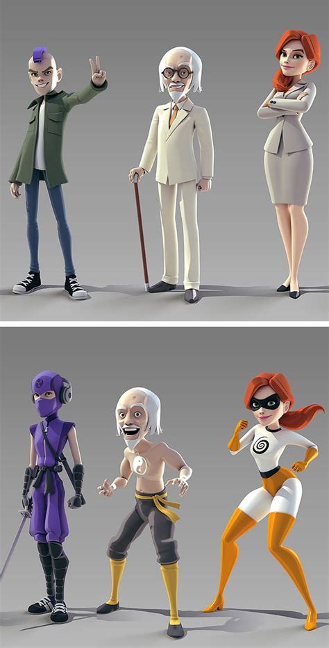20 Beautiful 3d Cartoon Character Designs By Andrew Hickinbottom Girl