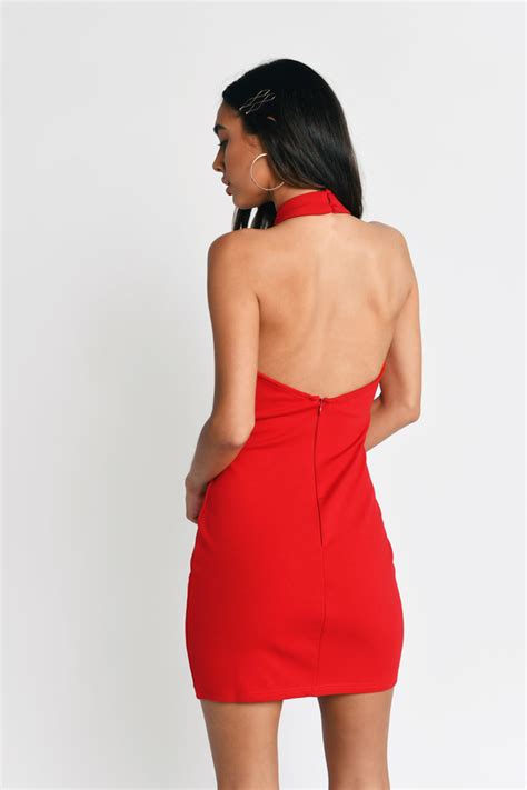 Sexy Red Dress Cut Out Dress Chic Red Dress Red Bodycon Dress