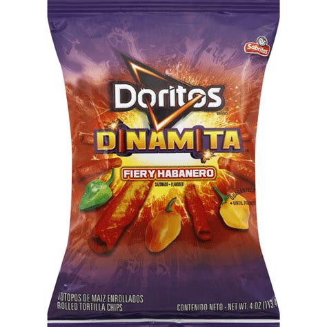 Doritos Dinamita Tortilla Chips Rolled Fiery Habanero Pantry