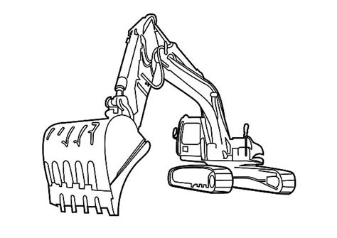All the fun, without the dirt! Drawing Excavator Coloring Pages - Download & Print Online ...