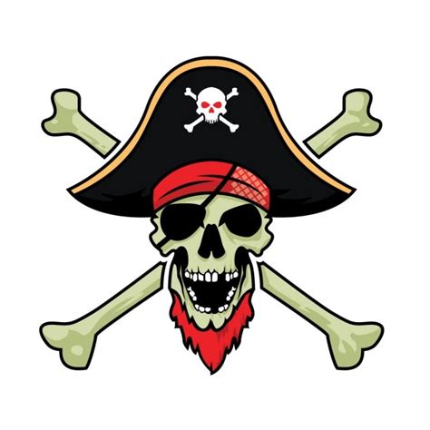 Free Vector Pirate Skull Design