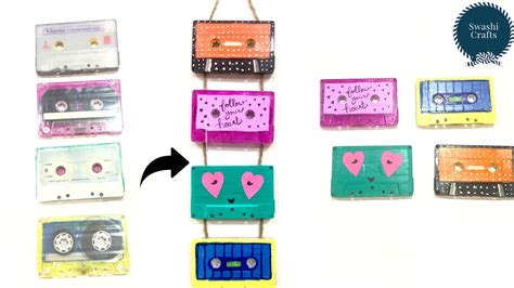 Wall Hanging From Old Cassette Cassette Tape Art Best Out Of Waste