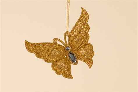 Gold Glitter Butterfly Decoration Chester Zoo Enterprises Ltd