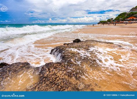 Dreamland Beach New South Kuta Bali Indonesia Stock Photo Image