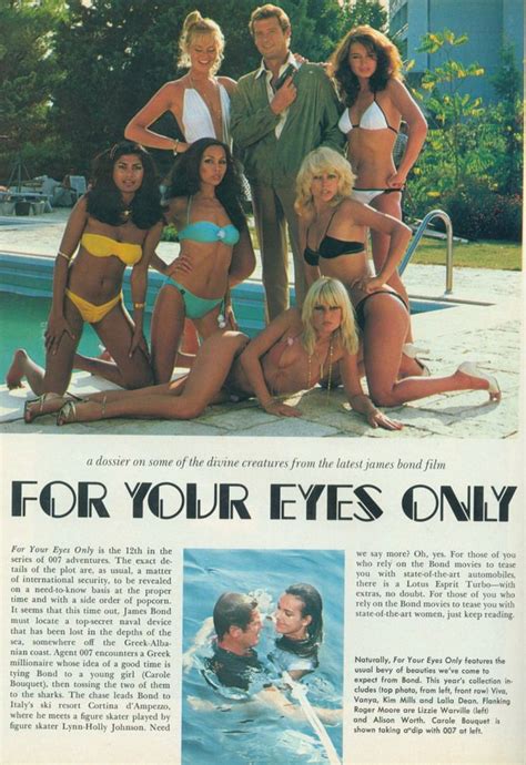 For Your Eyes Only Bond Films James Bond Girls For Your Eyes Only