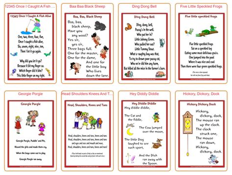 41 Free Nursery Rhyme Posters Aussie Childcare Network