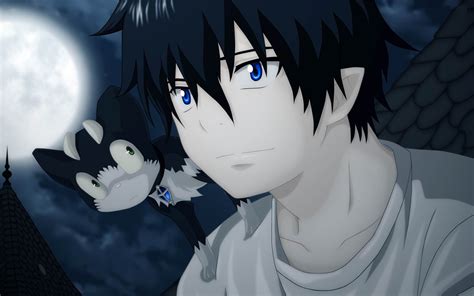 Rin Okumura Ao Aucune Exorciste Cartoon Caractères Hd Fond Décran