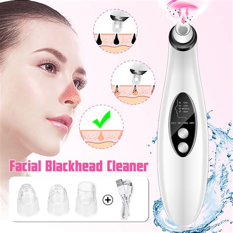 Blackhead Remover Electric Facial Pore Cleaner With 3 Probes