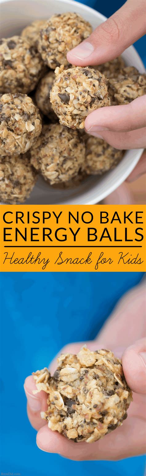 When you need outstanding concepts for this recipes, look no better than this checklist of 20 ideal recipes to feed a group. Crispy No Bake Energy Balls for Kids | Recipe | Healthy ...