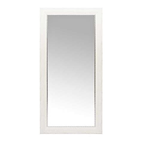 White Rustic Mirror With Silver Detail 315x655 Kirklands Rustic
