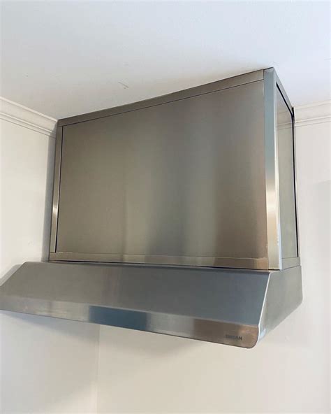 Custom Stainless Steel Exhaust Hood Surround For A Renovation Project