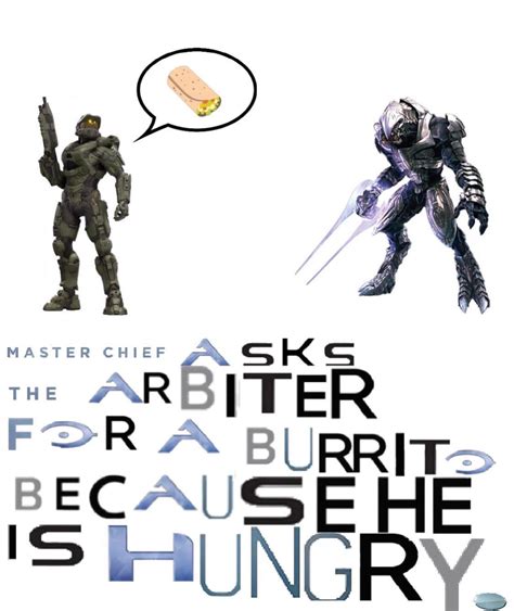 Master Chief Asks The Arbiter For A Burrito Because He Is Hungry