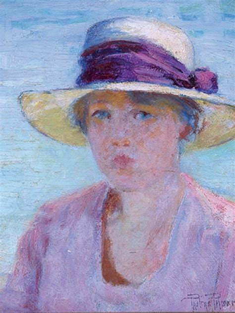 The Sun Hat Painting Pauline Lennards Palmer Oil Paintings