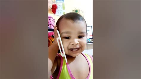 Baby Pretending To Talk On Phone Funny Talking Baby Video Cute Baby
