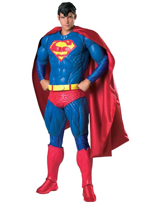Superman Plus Size Deluxe Man Of Steel Costume Dc Comics Super Hero Adult Outfit