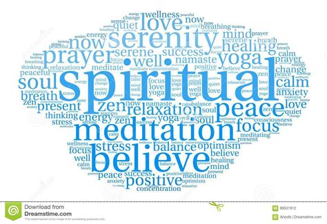 Spiritual Word Cloud Stock Vector Illustration Of Spiritual 99531912