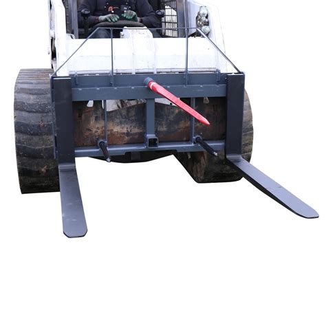 Ua 42” Pallet Fork Hay Frame Attachment With Spears Rack And Hitch