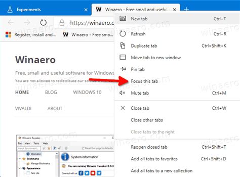 Enable Focus Mode In Microsoft Edge Chromium