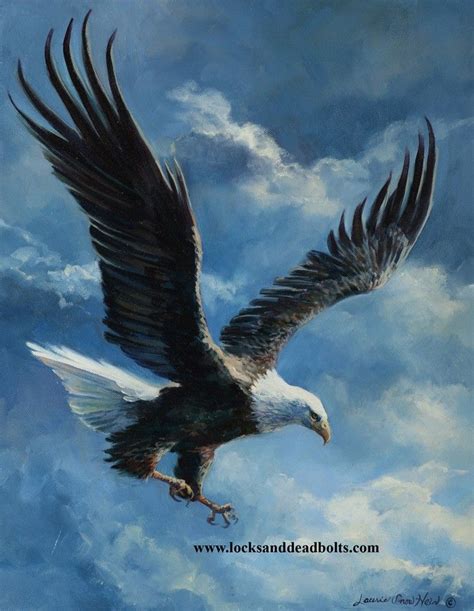 Eagle Painting Home Victory An Original Oil Painting By Laurie