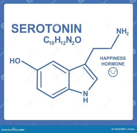 Fórmula Química Da Hormona Da Felicidade Da Serotonina Fórmula Molecular Da Hormona Serotonina