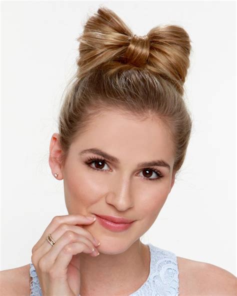 This hairstyle looks best with long dresses. Cute Bow Hairstyle Ideas - 2021 Haircuts, Hairstyles and ...