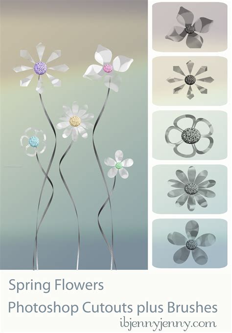 Spring Flower And Cutouts Cs3 Adobe Photoshop 123freebrushes