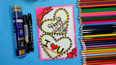 How To Make Valentine Cards Easy Valentines Day Card Drawing