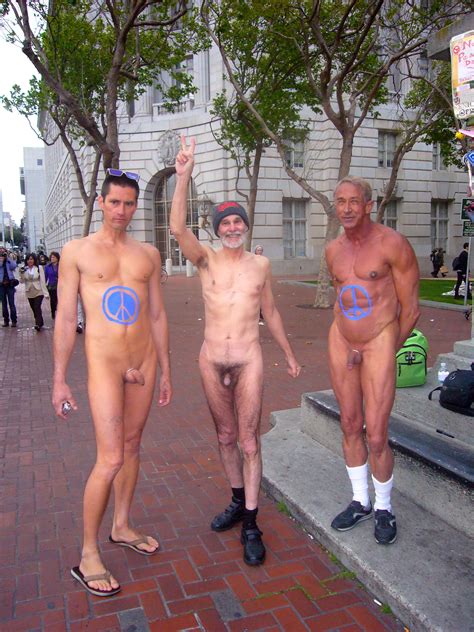File Nudes At The Iraq War Protest