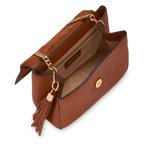 Whistles Leather Astrid Chain Crossbody Bag In Tan Brown Lyst