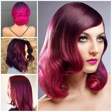 best hairstyles for magenta hair color 2019 haircuts hairstyles and hair colors