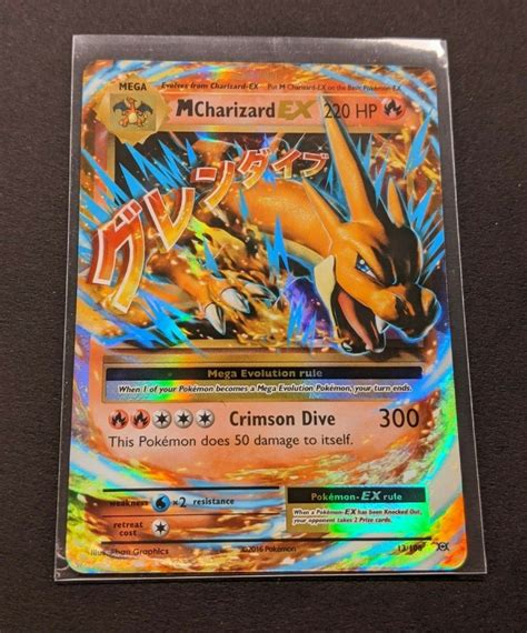 It is known as the flame pokémon. Toys & Games Single Cards Mega-Charizard-EX 13/108 - XY Evolutions Holo Pokemon USA Inc. Pokemon