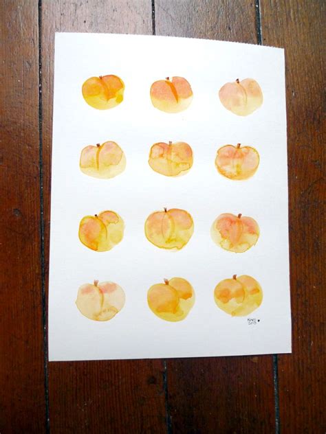 Watercolor Peaches Frlisting157630521peaches 03 Peaches Body Art