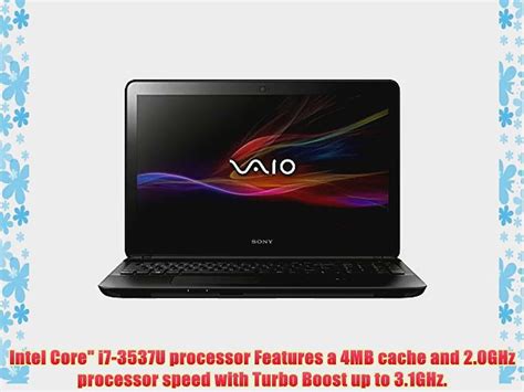 Sony Vaio Fit Svf15a16cxb 155 Touch Screen Laptop With Intel I7 2ghz