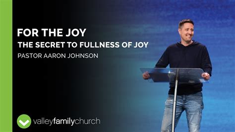 For The Joy The Secret To Fullness Of Joy