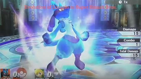 Evolution Of Lucario In Super Smash Bros Graphics Moveset Sound Clips Animations And More