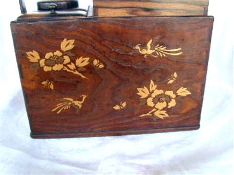 Japanese Box Keyaki Wood And Lacquer Tobako Bon Antique Meiji Era From