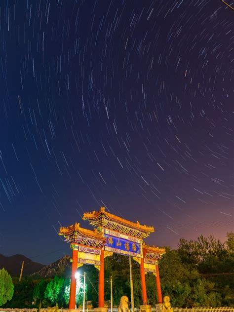 Wallpaper Brown Temple Under Blue Sky During Night Time Background