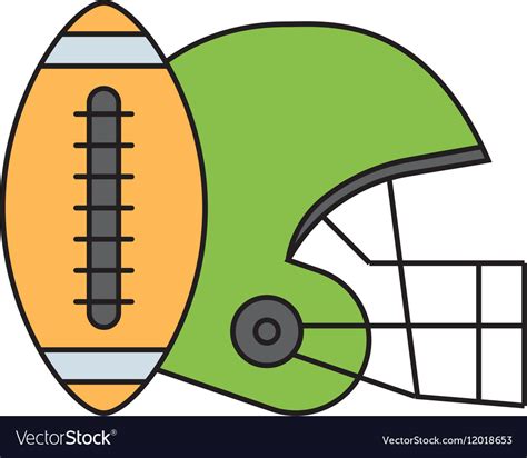 American football Royalty Free Vector Image - VectorStock