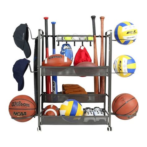 Shop Jubao Sports Equipment Garage Organizer Sport Balls Storage Rack