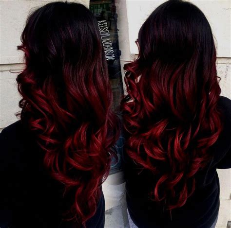 Brazilian Raspberry Ombre Hair Extensions Redombrehair