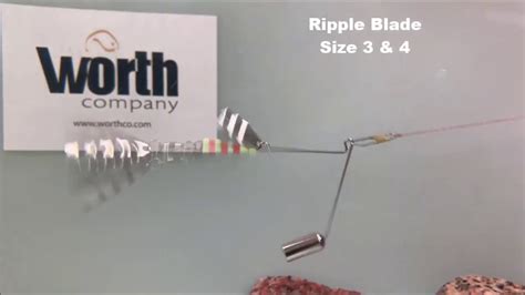 Fishing Lure Spinner Blades Ripple Blade 3and4 Youtube