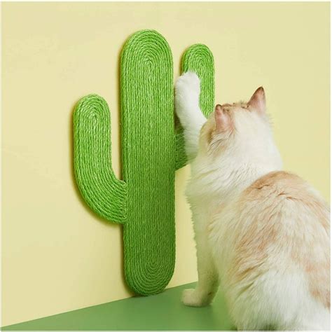 Vetreska Cactus Cat Scratching Pad For Floor Wall Mounted Post With