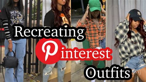 Recreating Pinterest Outfits Outfit Inspo Streetwear Edition Youtube
