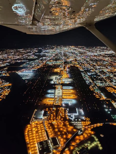 a photo of phoenix sky harbor taken during my night flight r aviation