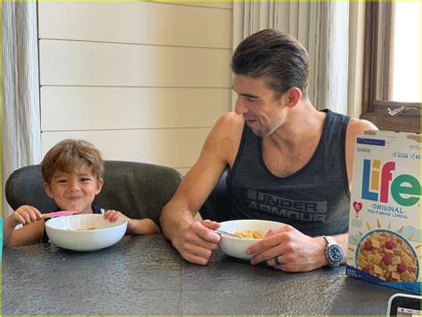 Michael Phelps And Son Boomer Help To Launch Life Cereal Contest See